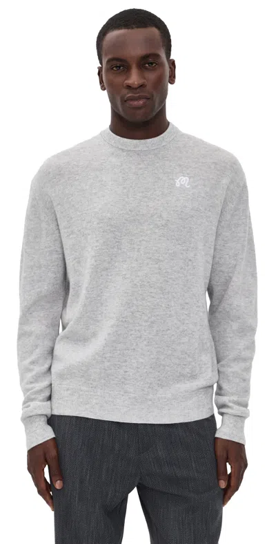Malbon Script Sweater Heather Grey