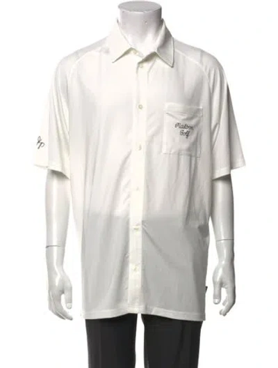 Pre-owned Malbon Short Sleeve Shirt In White