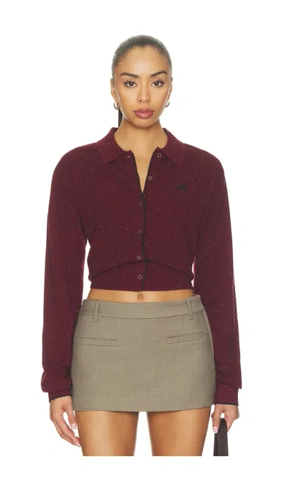 Malbon Strick Sora In Burgundy