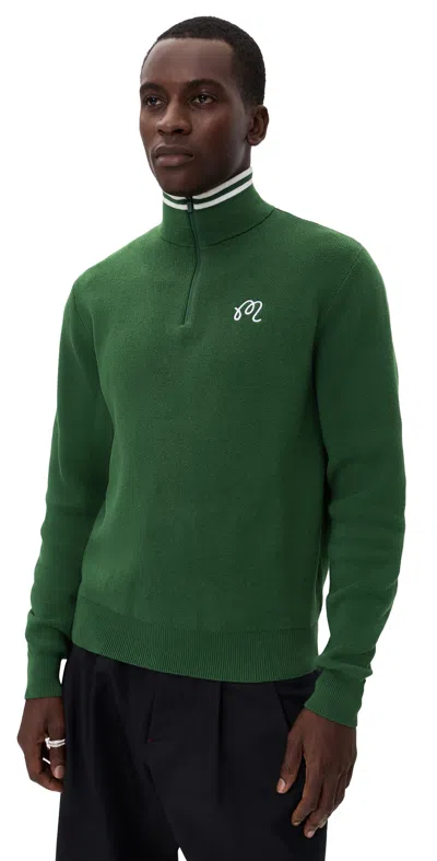 Malbon Sorrel Zip Sweater Forest