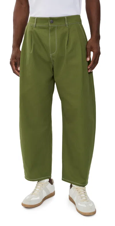 Malbon Station Pants Military Green