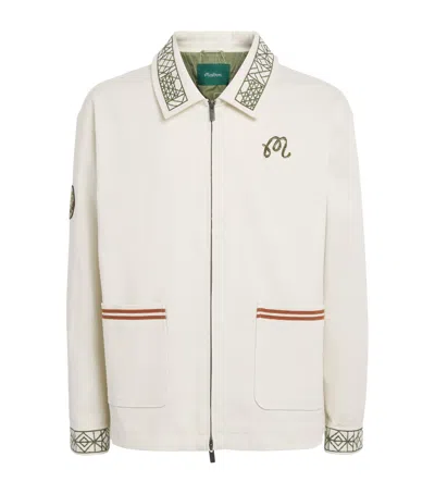 Malbon Stretch-cotton Harvest Jacket In Sand