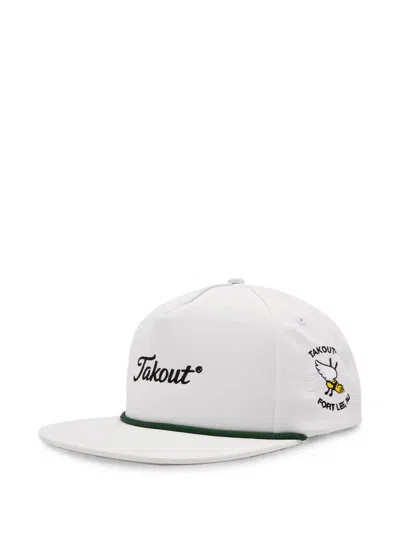 Malbon Takout Evergreen Rope Cap In White