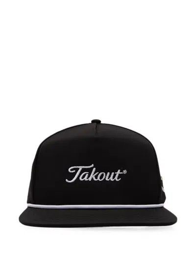 Malbon Takout Evergreen Rope-detail Cap In Black