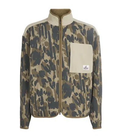 Malbon Tour Divot Sherpa Jacket In Multi