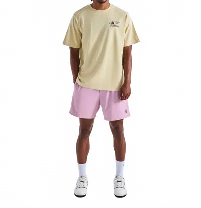 Malbon Two Man Scramble T-shirt In Light Khaki In Yellow
