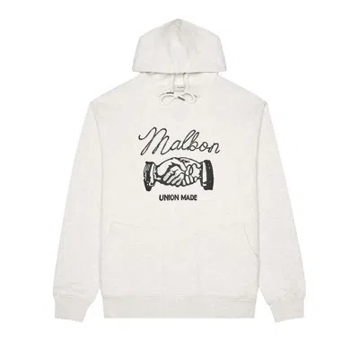 Pre-owned Malbon Union Made Hoodie 'heather Oatmeal' | Tan | Men's Size L