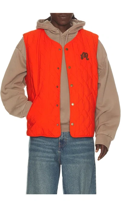 Malbon Vincenzo Vest In Grenadine Red