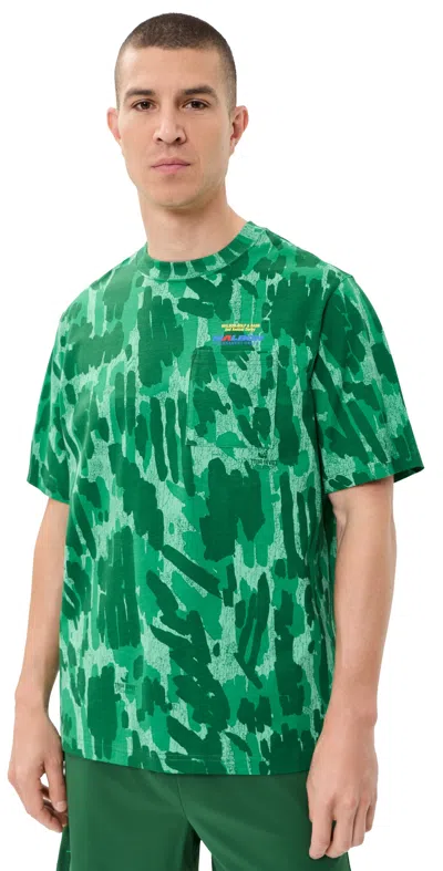 Malbon Vista Derby Tee Divot Camo Jungle In Multi