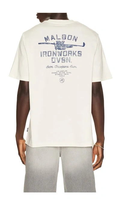 Malbon Vista Ironworks Tee In Ivory