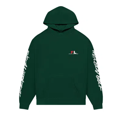 Pre-owned Malbon X Futura Tag Hooded Sweatshirt 'forrest' | Green | Men's Size S