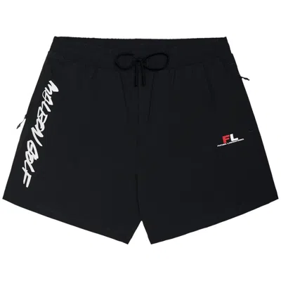 Pre-owned Malbon X Futura Tag Tech Short 'black' | Men's Size S
