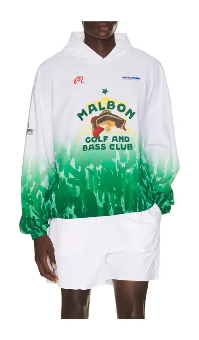 Malbon X Golf & Bass Club Sponsors Pullover Hoodie In Gradient Divot Camo Jungle