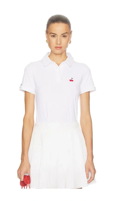 Malbon X Hvn Anna Polo Top In White