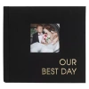Malden 1up Our Best Day Black Fabric 80 Photo Album In Black