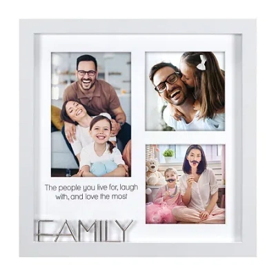 Malden 3-op Family Square Wall Frame In Gray