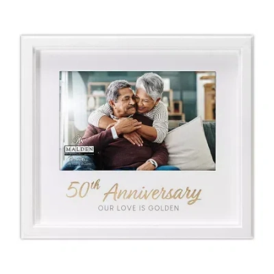 Malden 4"x6" 50th Anniversary Tabletop Frame In White