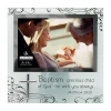 Malden 4x6 Baptism Frost Glass Tabletop Frame In Silver