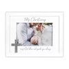 Malden 4x6 Christening Wood Mat Tabletop Frame In White
