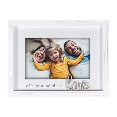 Malden 4"x6" Love Matted Border Tabletop Frame In White