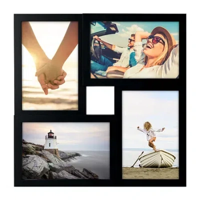 Malden 4x6 Square Black 4-opening Collage Frame