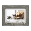 Malden 4x6/5x7 Happy Tails Gray Tabletop Frame In Gray