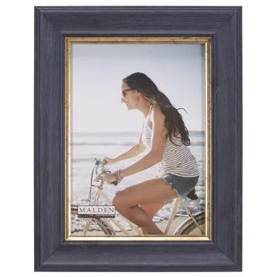 Malden 5x7 Blue Scoop W Gold In Navy