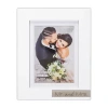 Malden 5x7/6x8 Mr And Mrs Tabletop Frame In White