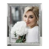 Malden 8x10 Jeweled Mirror Tabletop Frame In Silver