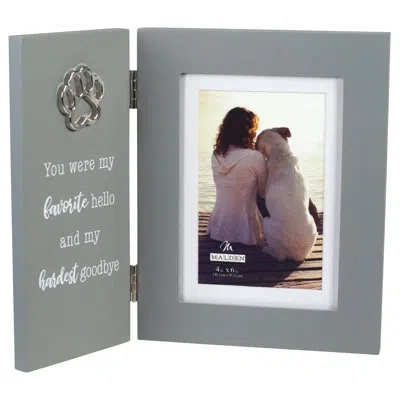 Malden Pet Memorial Picture Frame In Gray