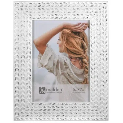 Malden Wheat Picture Frame In White;gray