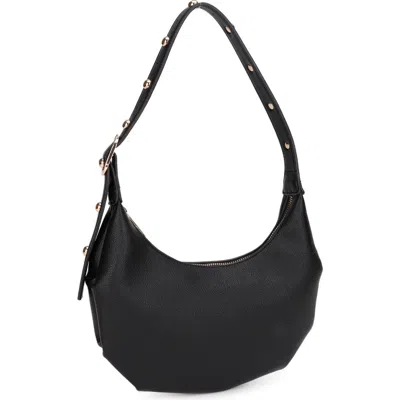 Mali + Lili Addison Faux Leather Shoulder Bag In Purple