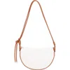 Mali + Lili Aria Canvas Shoulder Bag In Natural/cognac