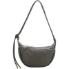 Mali + Lili Aria Recycled Vegan Leather Shoulder Bag In Olive
