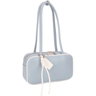 Mali + Lili Eko Vegan Leather Shoulder Bag In Gray