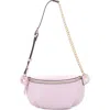 Mali + Lili Evelyn Vegan Leather Belt Bag In Blush