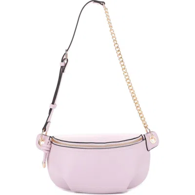 Mali + Lili Evelyn Vegan Leather Belt Bag In Blush