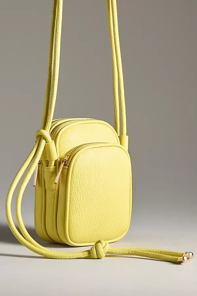 Mali + Lili Josie Double Crossbody Bag In Yellow