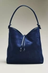 Mali + Lili Knotted Faux-suede Tote Bag In Blue