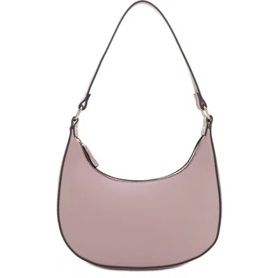 Mali + Lili Leilani Vegan Leather Baguette Bag In Mauve