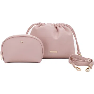 Mali + Lili Lola Beauty 2-piece Bag Set In Pink