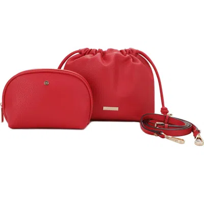 Mali + Lili Lola Beauty 2-piece Bag Set In Red