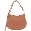 Mali + Lili Luna Recycled Vegan Leather Handbag In Cognac Multi