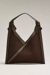 Mali + Lili Madeline Triangular Mini Crossbody Bag In Green