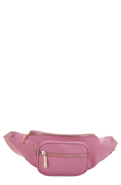 Mali + Lili Mila Nylon Belt Bag In Pink