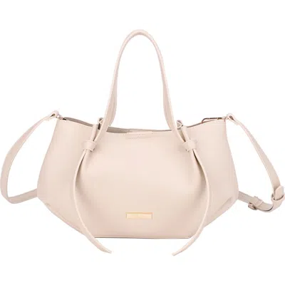 Mali + Lili Mini Lou Lou Vegan Leather Tote In Neutral