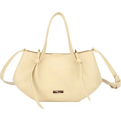 Mali + Lili Mini Lou Lou Vegan Leather Tote In Nude