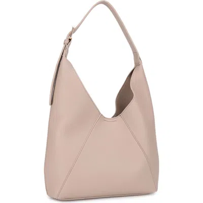 Mali + Lili Peyton Medium Faux Leather Hobo Bag In Neutral