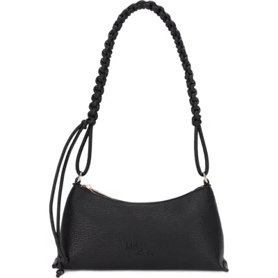 Mali + Lili Phoebe Vegan Leather Shoulder Bag In Black