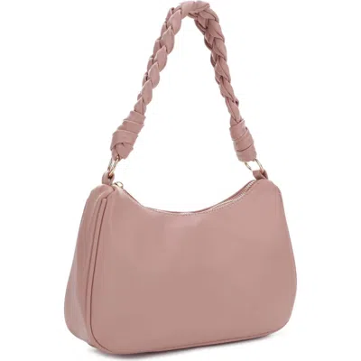 Mali + Lili Sarah Vegan Leather Shoulder Bag In Mauve
